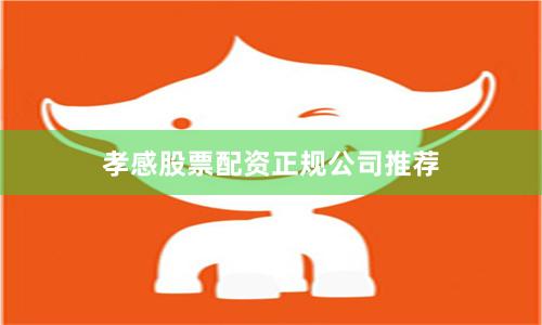 孝感股票配资正规公司推荐